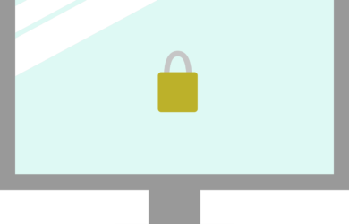 Free security lock protect vector